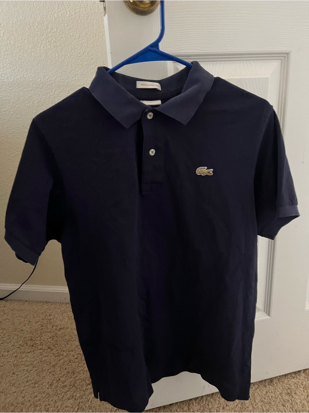 Lacoste Navy Blue Short Sleeve Polo with Crocodile Emblem
Gold collection - Picture 2 of 5